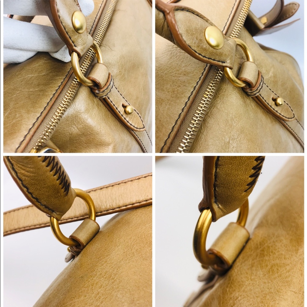 Authentic Miu Miu Brown Soft Leather 2Way Shoulder - Picture 4 of 8